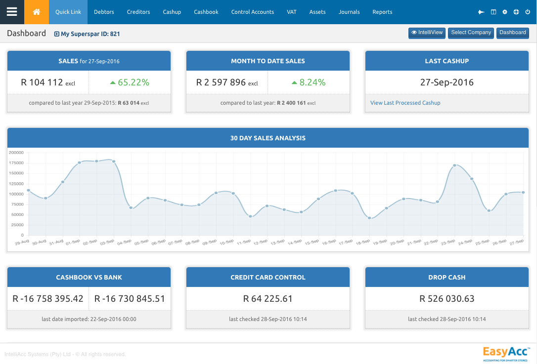 EasyAcc Dashboard