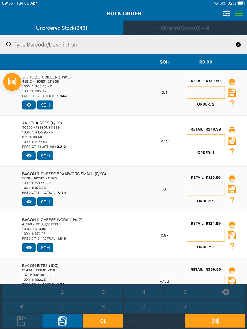 IntellistoX Bulk Ordering