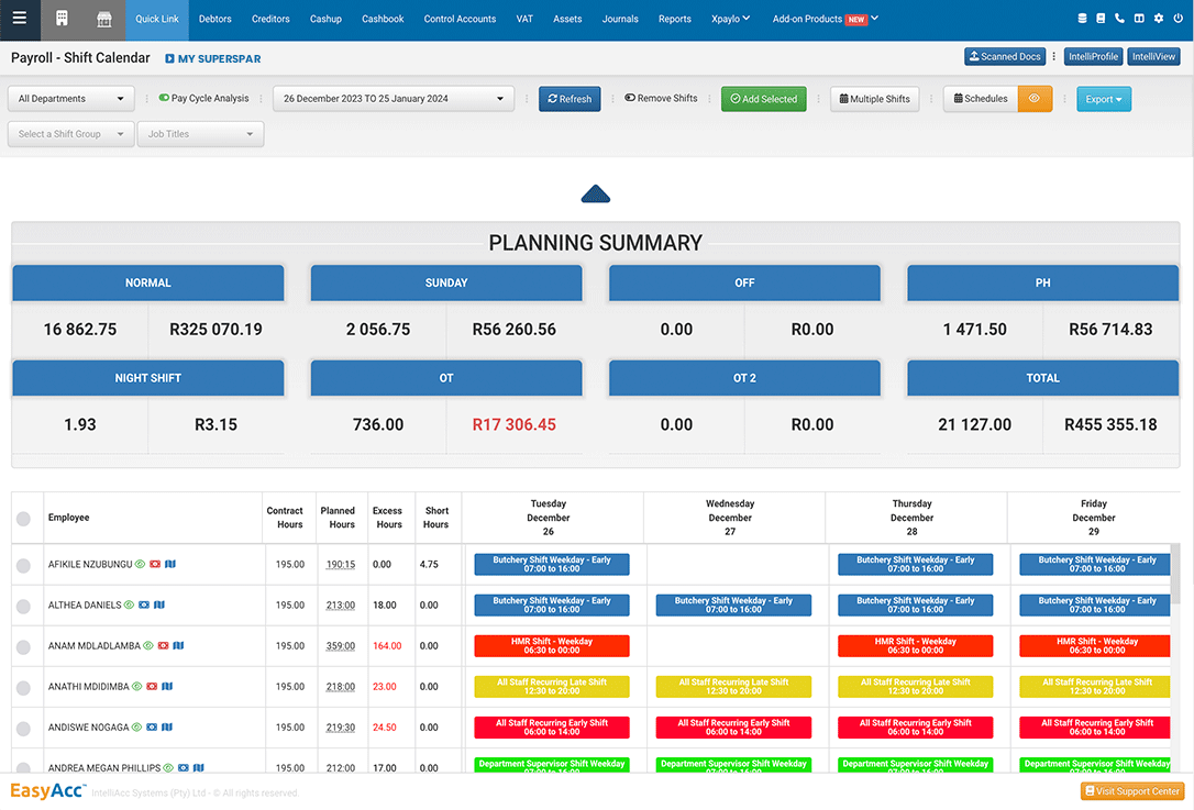 EasyAcc Dashboard